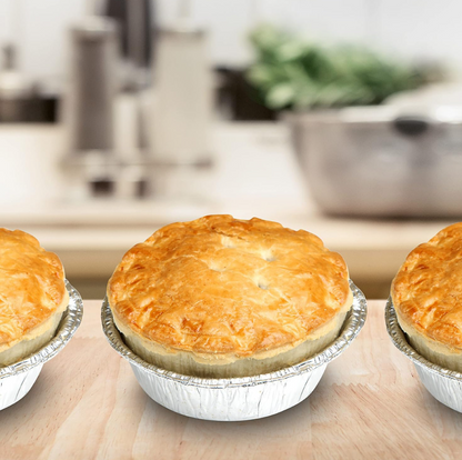 Caroline Foil Pie Dishes 4oz | 111mm Round x 22mm Deep | Code 1032 | 1 x 18 Pack