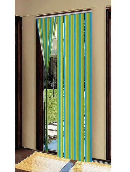 Coloured PVC Strip Blind Fly Door Curtain Indoor Flying Insect Screen 90cm x 2m