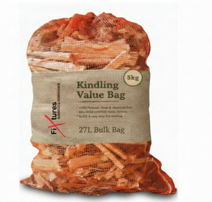 Green Olive Firewood Kindling Firestarting Wood Sticks - 5kg / 27ltr