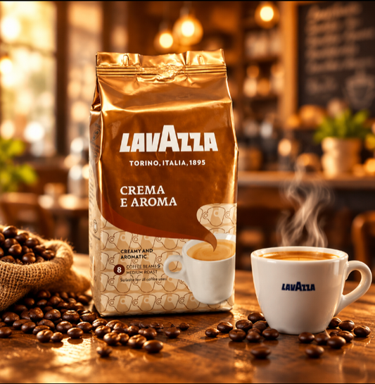 Lavazza Crema e Aroma Coffee Beans 1kg {Brown}