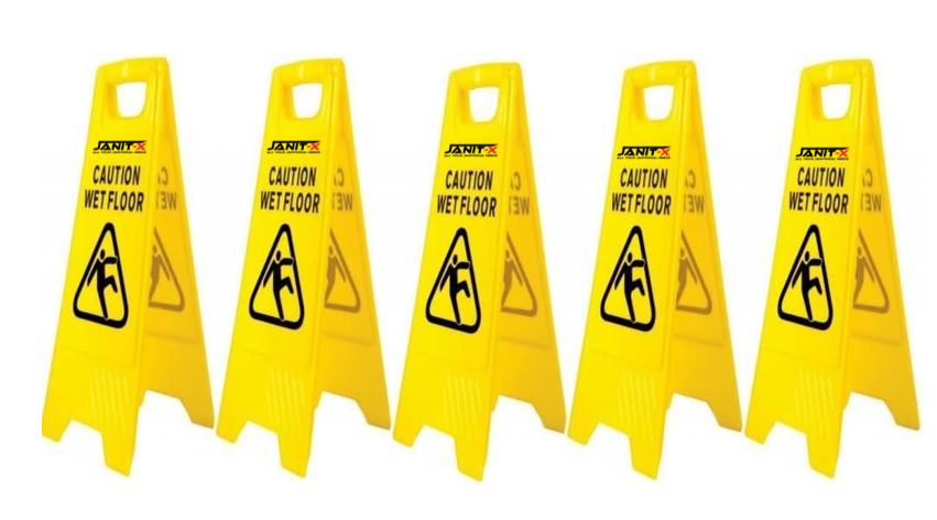 Janit-X Double Warning Large A-Frames {Wet Floor/Cleaning in Progress}