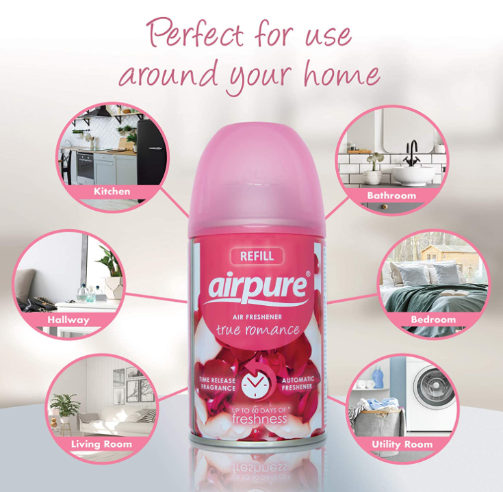 AirPure True Romance Refill 250ml {1 -24 Refills}