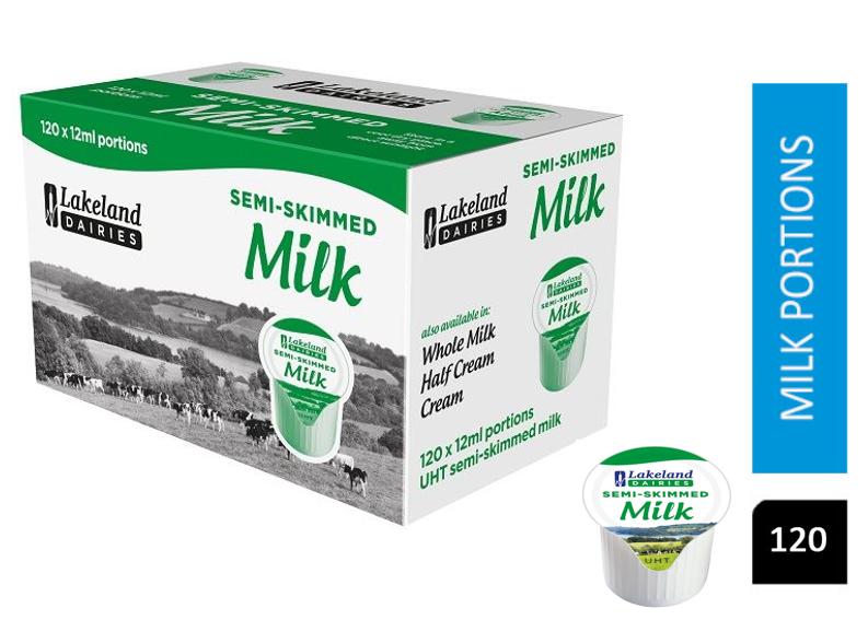 Lakeland Semi-Skimmed Milk Pots (Pack of 120) - UK BUSINESS SUPPLIES