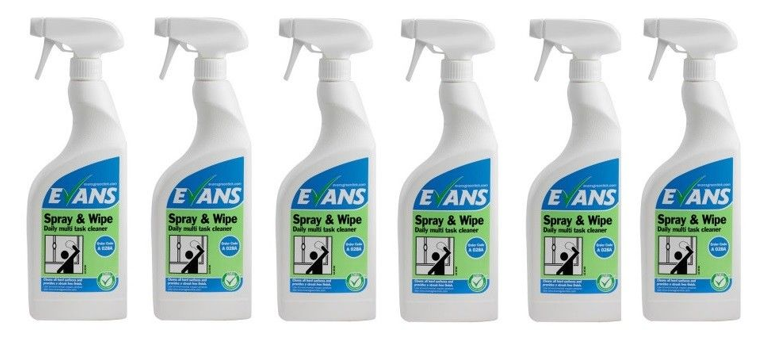 Evans Vanodine Spray & Wipe Daily Multi Task Cleaner 750ml