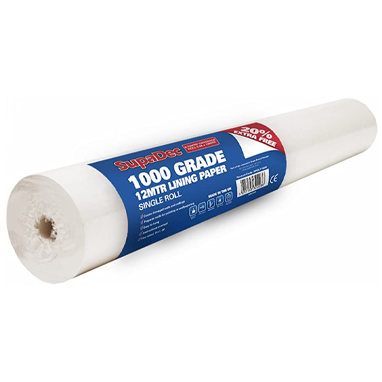 SupaDec Lining Paper 1000 Grade - 10m Plus 20% Free - UK BUSINESS SUPPLIES