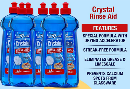 Crystale Streak Free Formula Dishwasher Rinse Aid 500ml