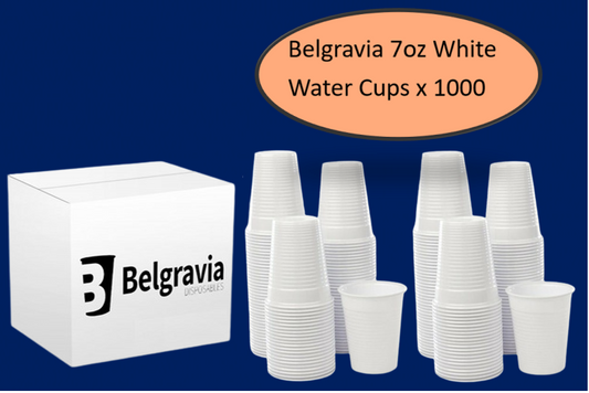 White Plastic 7oz Strong Drinking Tumbler Disposable Cups For Water Coolers