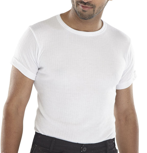 Beeswift Thermal Short Sleeved Vest  White {All Sizes}