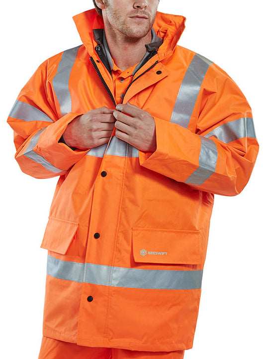 Beeswift 4 in 1 Hi-Vis Jacket and Bodywarmer - {ALL COLOURS / SIZES}