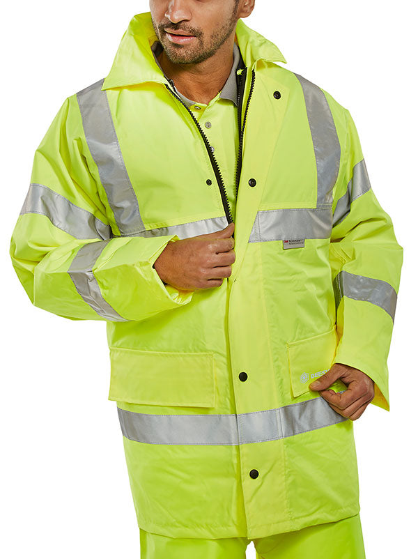 Beeswift 4 in 1 Hi-Vis Jacket and Bodywarmer - {ALL COLOURS / SIZES}