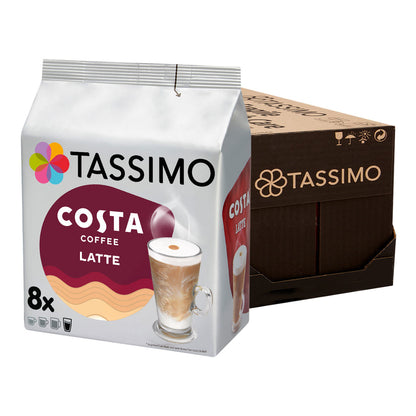 Tassimo Costa Latte Pods 16's (8 Drinks)