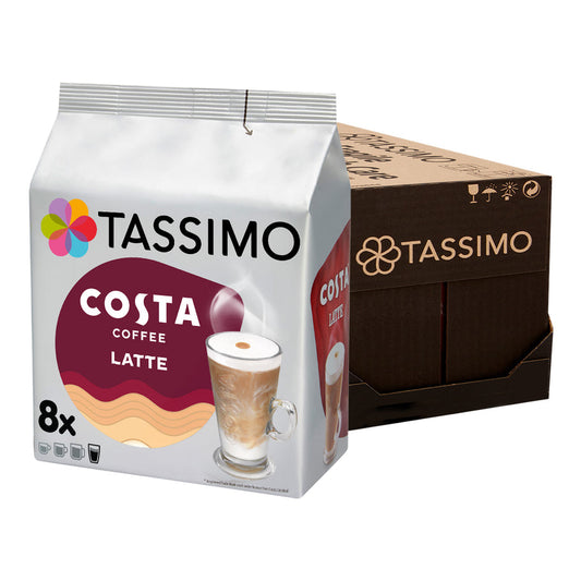 Tassimo Costa Latte Pods 16's (8 Drinks)