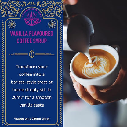 Tate & Lyle Fairtrade Vanilla Pure Cane Barista Syrup (750ml), Discounted Pump Option.