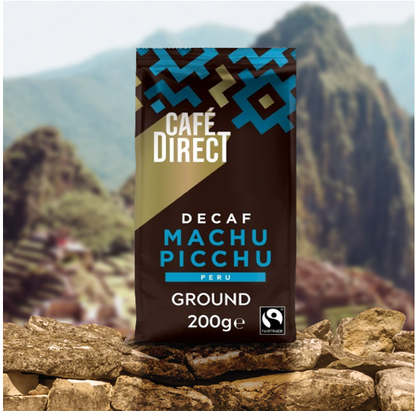 Cafe Direct Fairtrade Organic Machu Picchu Peru Ground DECAF Coffee&nbsp;200g