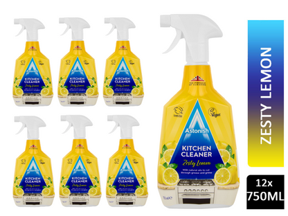 Astonish Kitchen Cleaner, Vegan And Cruelty Free And Blended With Natural Oils, 750ml, Zesty Lemon - UK BUSINESS SUPPLIES