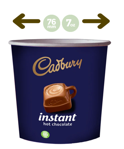 Cadbury Hot Chocolate In-Cup 25s, 76mm
