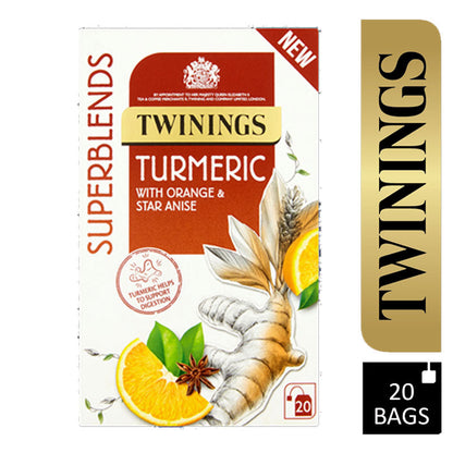 Twinings Super Blends Turmeric Envelopes 20's
