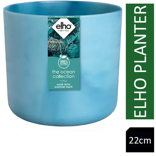 Elho Atlantic Blue Round Planter 22cm