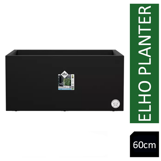 Elho Vivo Next Living Black Long Planter 60cm