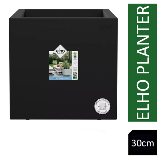 Elho Vivo Next Living Black Square Planter 30cm