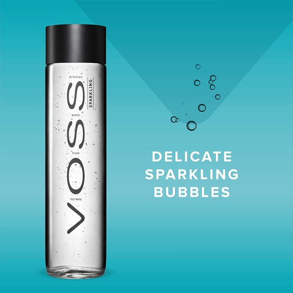 Voss Artesian Sparkling Water 24x375ml