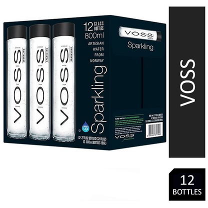 Voss Artesian Sparkling Water 12x800ml