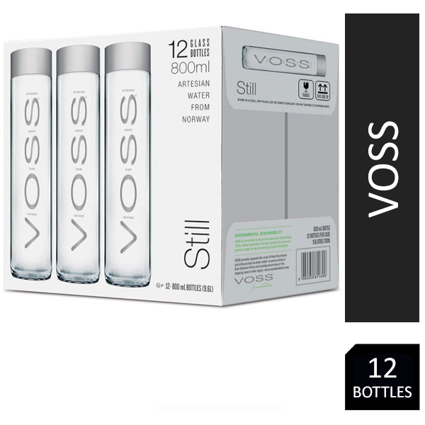 Voss Artesian Still Water Glass 12x800ml