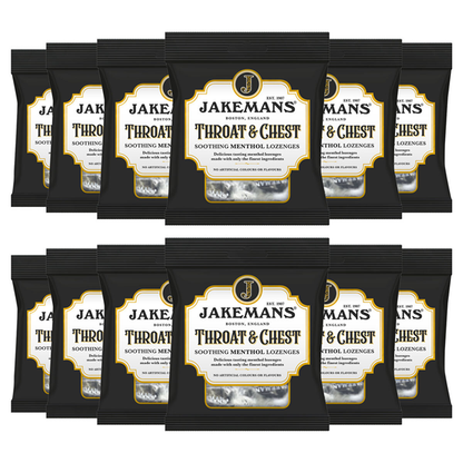 Jakemans Throat & Chest Lozenges | Menthol Lozenges 3 x 73g | 3 Pack Bundle