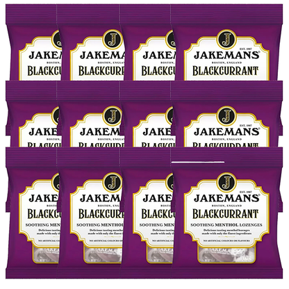 Jakemans Blackcurrant Lozenges 73g | Menthol Lozenges | 3 Pack Bundle