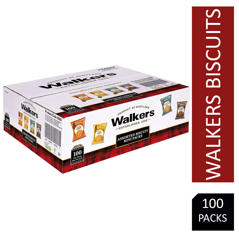 Walkers Mini Assorted Biscuits 4 Variety 100's