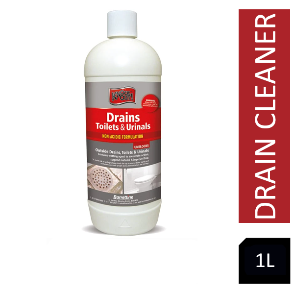 Knock Out Drains,Toilets & Urinals,Non Acidic Unblocker 1L