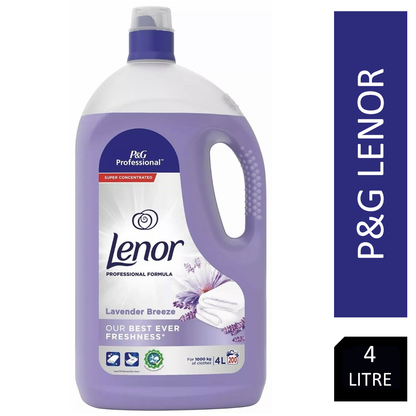 Lenor Fabric Conditioner LAVENDER & LILLY BREEZE  Professional 4L