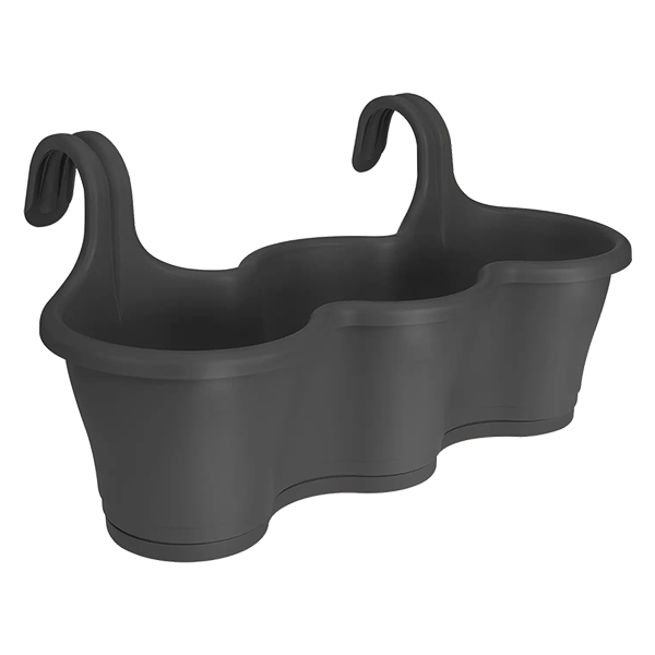 Elho Corsica Easy Hanger Trio Anthracite Planter {100% recyclable}