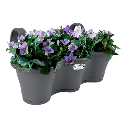 Elho Corsica Easy Hanger Trio Anthracite Planter {100% recyclable}
