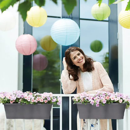 Elho Corsica Easy Hanger Trio Anthracite Planter {100% recyclable}