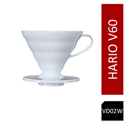 Hario V60 Plastic Coffee Dripper White - Size 02 VD-02W