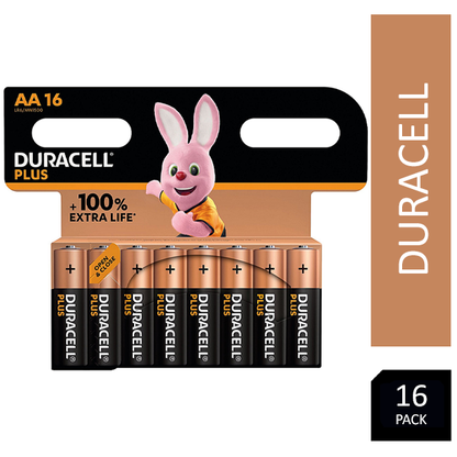 Duracell AA Plus 100% Battery Pack 3 x 16's (48's)