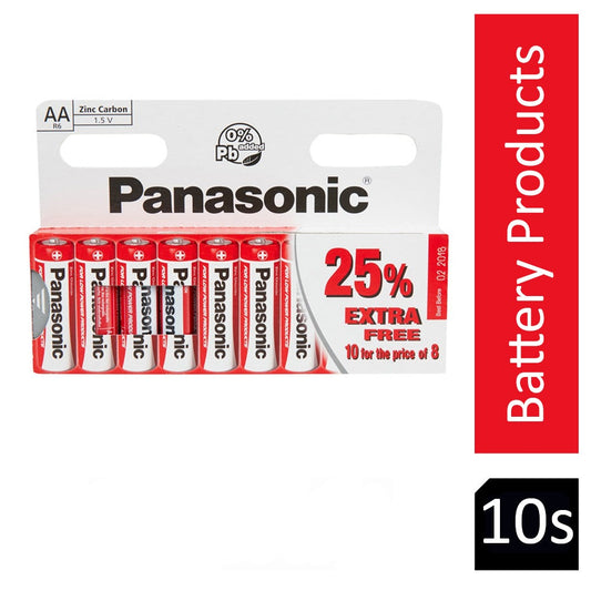 Panasonic AA Zinc Batteries Pack 10's