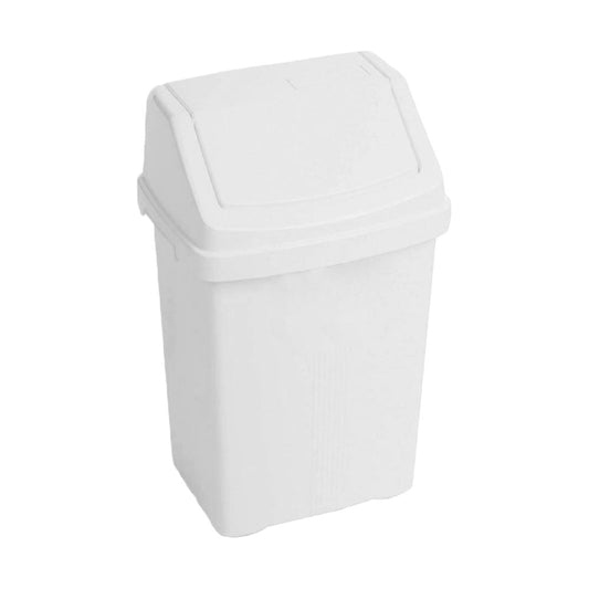 Wham Casa White Swing Bin 8 Litre - UK BUSINESS SUPPLIES