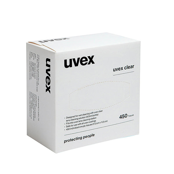 Uvex Formulated Cleaning Tissues/Wipes Box 450's