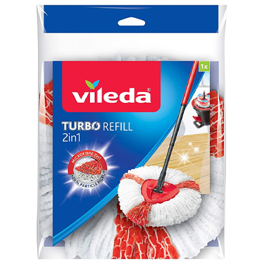 Vileda Turbo 2in1 Mop Head Refill | 3 Pack Bundle