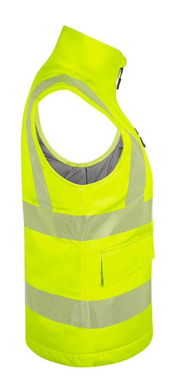 Womens Bodywarmer Fluorescent Yellow ALL SIZES