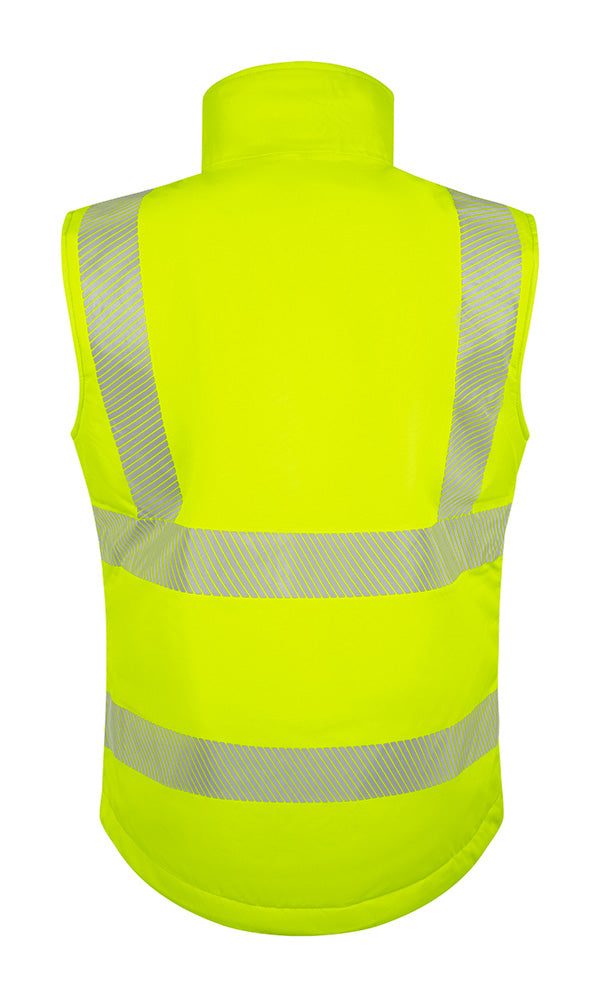 Womens Bodywarmer Fluorescent Yellow ALL SIZES
