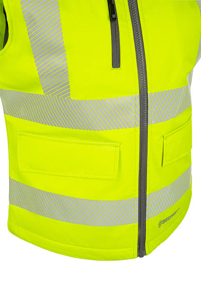 Womens Bodywarmer Fluorescent Yellow ALL SIZES
