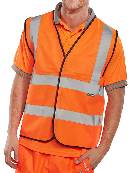 Beeswift Essential Bulk Buy Hi-Vis Vest (Pack of 100) - {ALL COLOURS / SIZES}