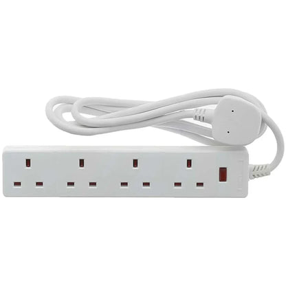 Westminster Electrical 4 Gang 13A Extension Lead | 2 Meter Length cable