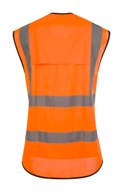 Beeswift Womens Hi-Vis Exec Waistcoat Orange ALL SIZES
