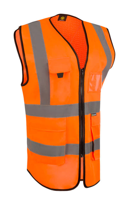 Beeswift Womens Hi-Vis Exec Waiscoat Orange M (10)