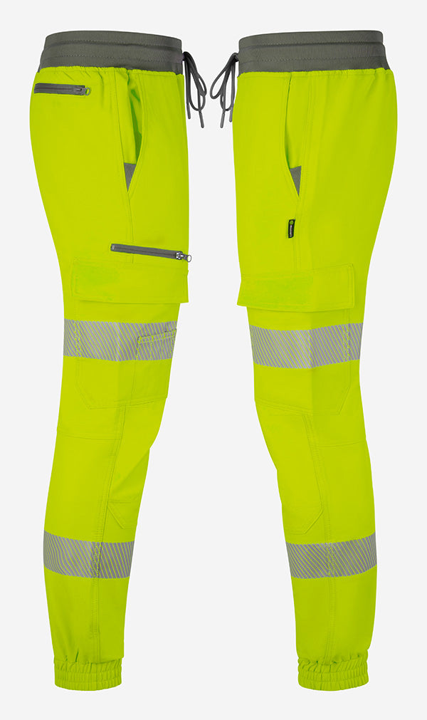 Beeswift Womens Hi-Vis Yellow Work Joggers ALL SIZES