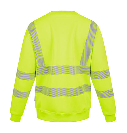 Womens Sweatshirt Fluorescent Yellow ALL SIZES